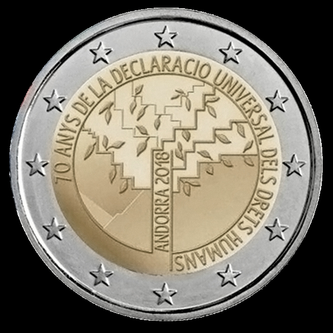 Monedas de euro de Andorra 2018
