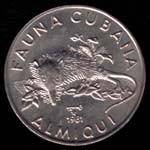 1 peso cubano reverso