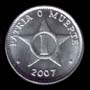 1 centavo peso cubano reverso