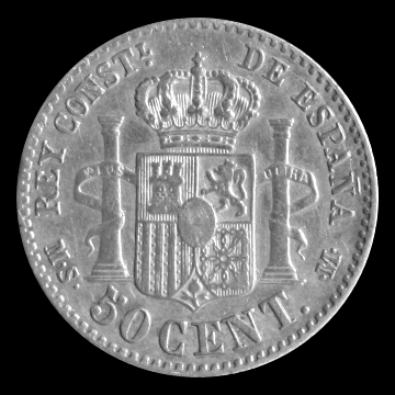 50 cntimosAlfonso XII