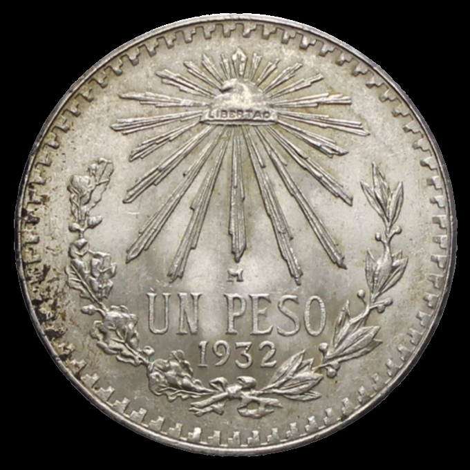 Monedas de 1 Peso Mexicano