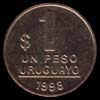 1 peso uruguayo reverso